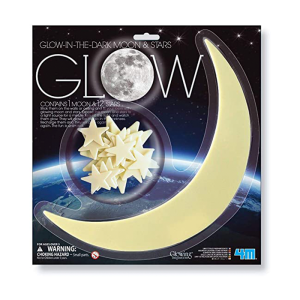 Adorno Glow in The Dark Moon And Stars Brilla en la Oscuridad